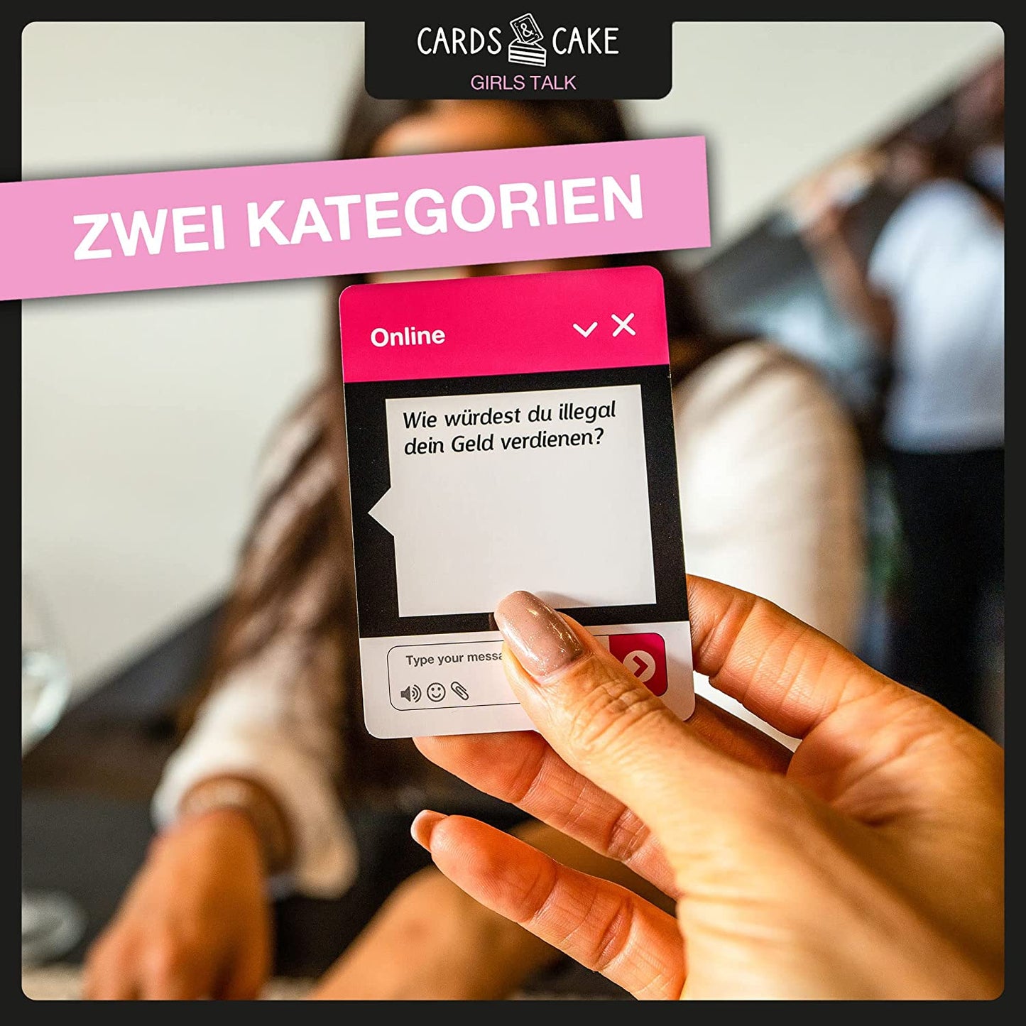 CARDS & CAKE GIRLS TALK Kartenspiel - Cupcakes & Kisses