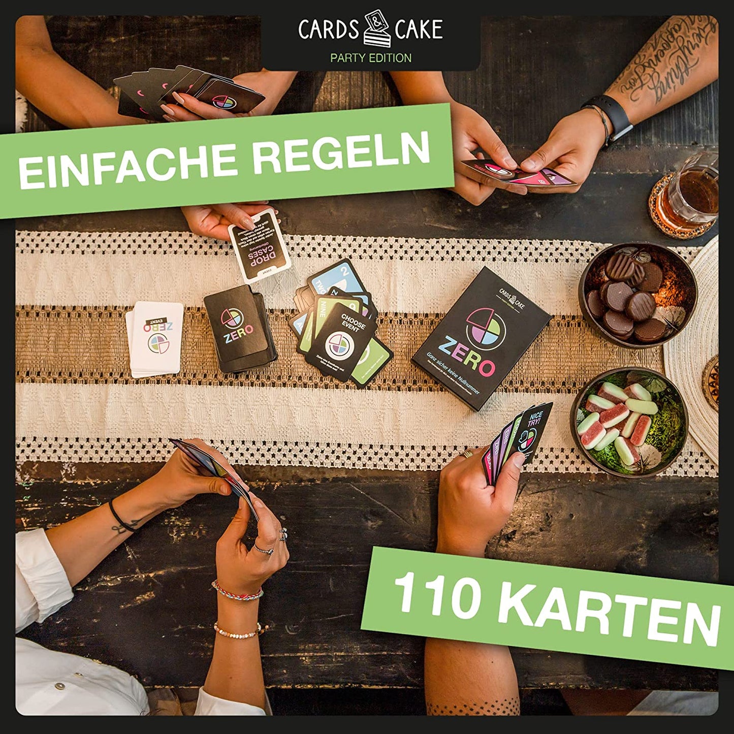 CARDS & CAKE Kartenspiel Zero - Cupcakes & Kisses
