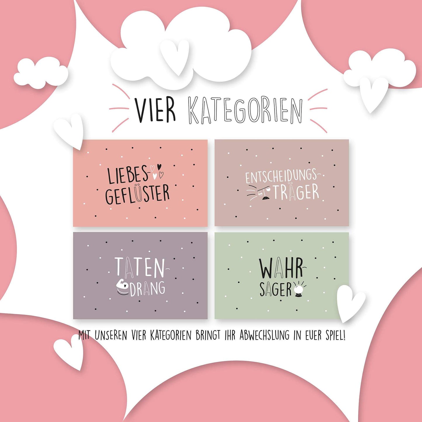 Kartenspiel Pärchen - Cupcakes & Kisses