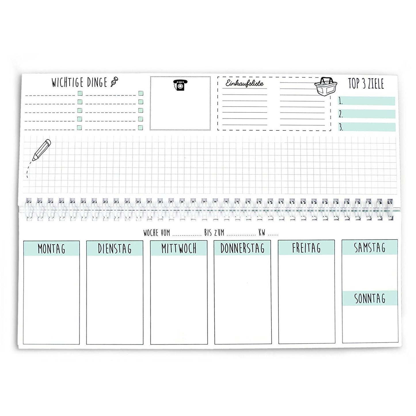 Tischkalender - Cupcakes & Kisses