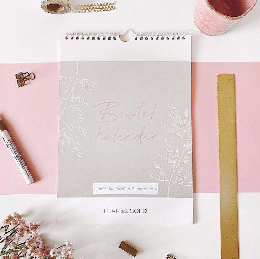 Wandkalender LEAF & GOLD - Cupcakes & Kisses