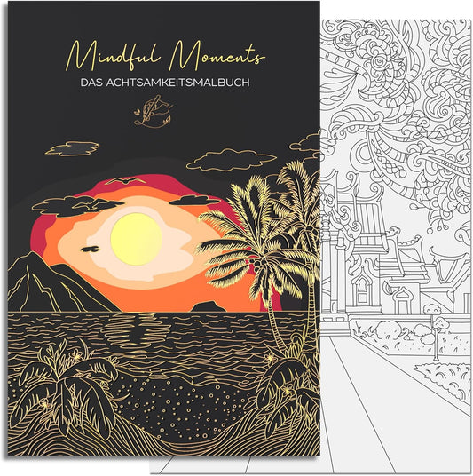 LEAF & GOLD Malbuch Achtsamkeit