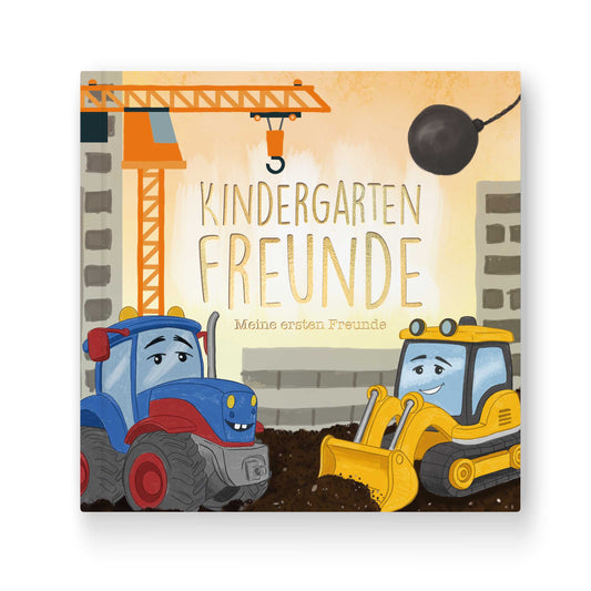 Kindergarten Freundebuch Bagger