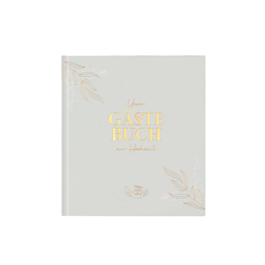 LEAF & GOLD Gästebuch Hochzeit