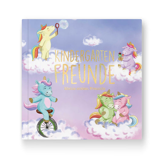 Kindergarten Freundebuch Einhorn