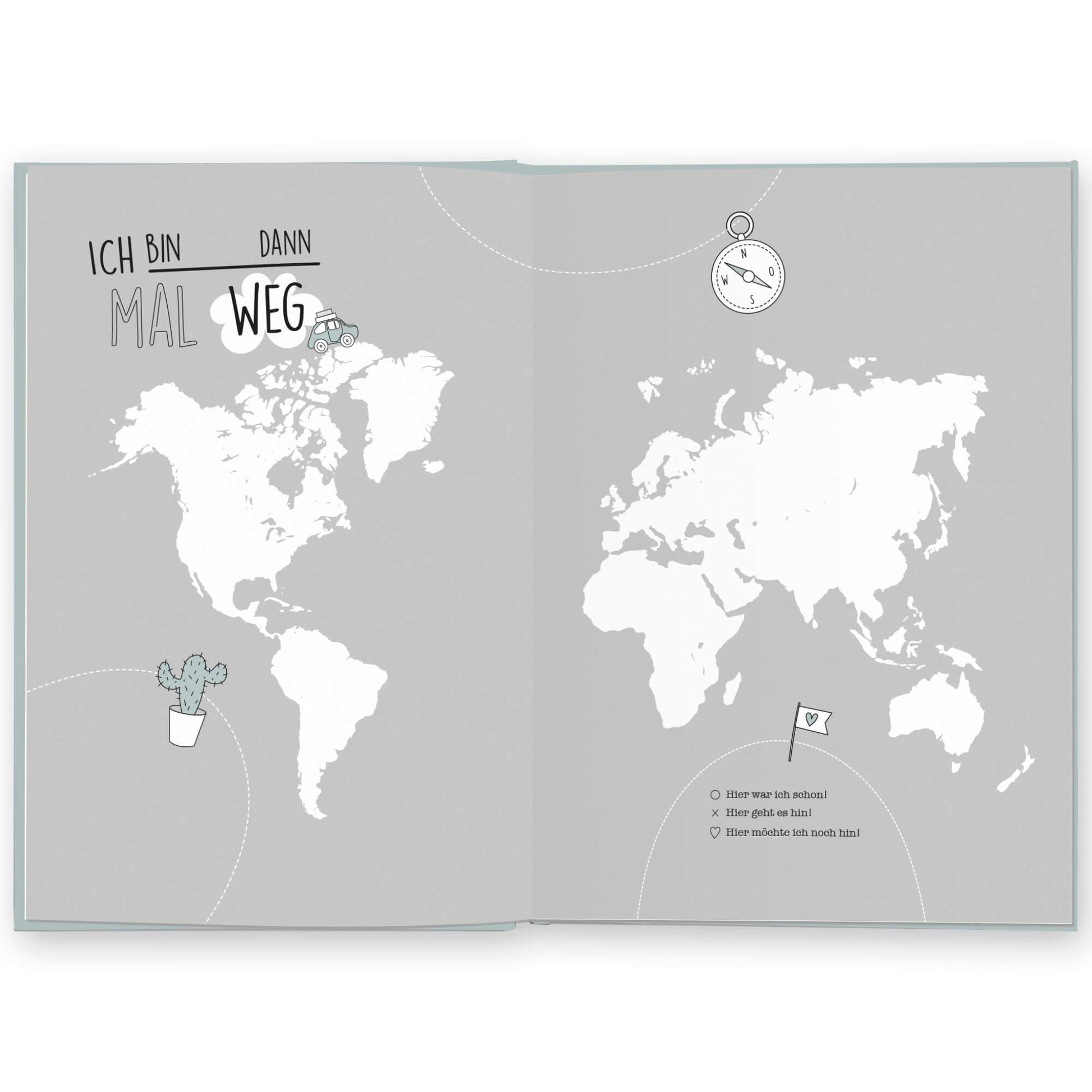 Reisetagebuch für alle Länder - Cupcakes & Kisses