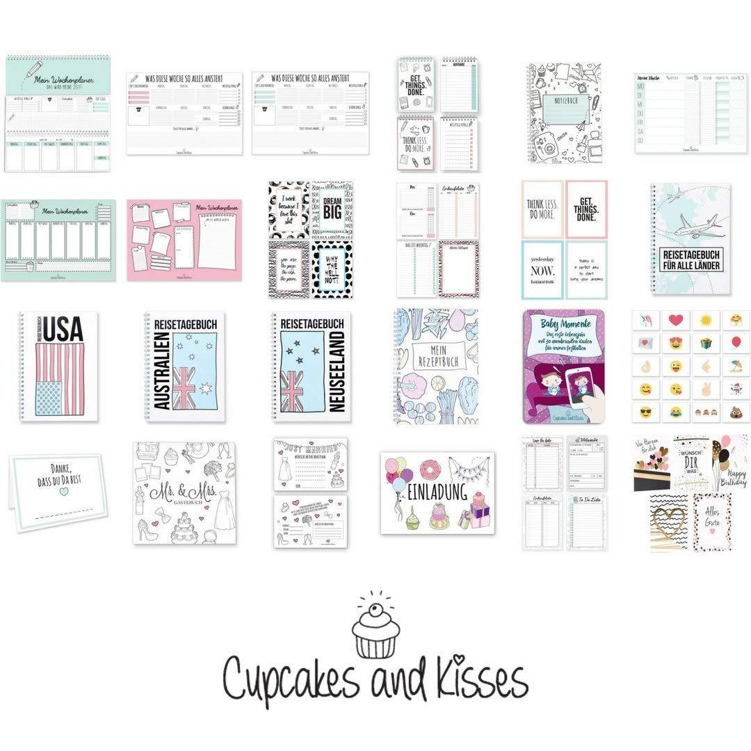 Wandkalender - Cupcakes & Kisses